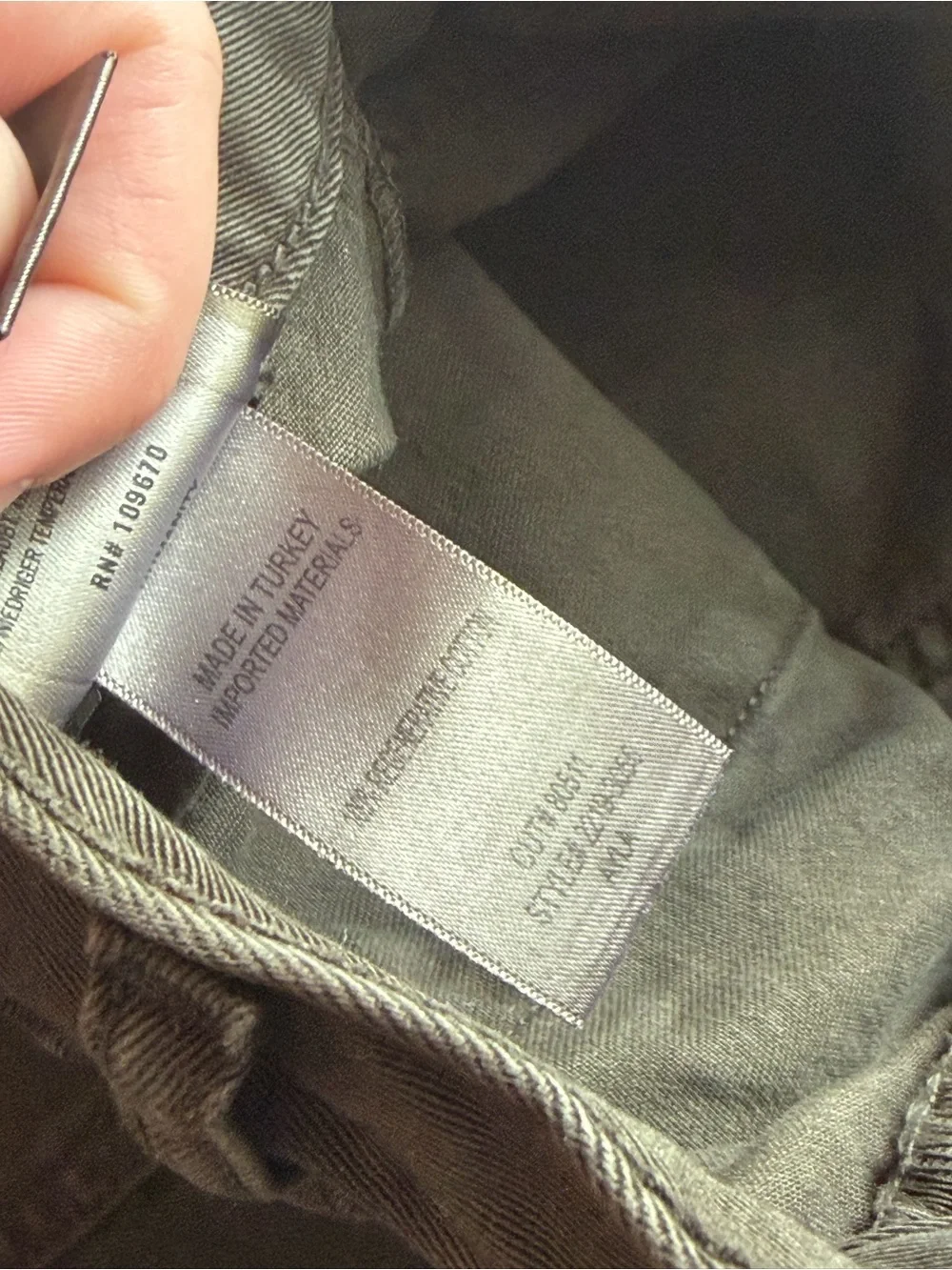Citizens of humanity nwot Ayla olive green crop cargo pants